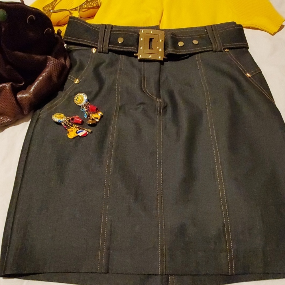CACHA WOMENS CLOTHING JEAN SKIRT SZ. 8 NWOT